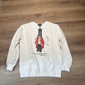 Polo by Ralph Lauren boysCream Sweater with Bear Motif